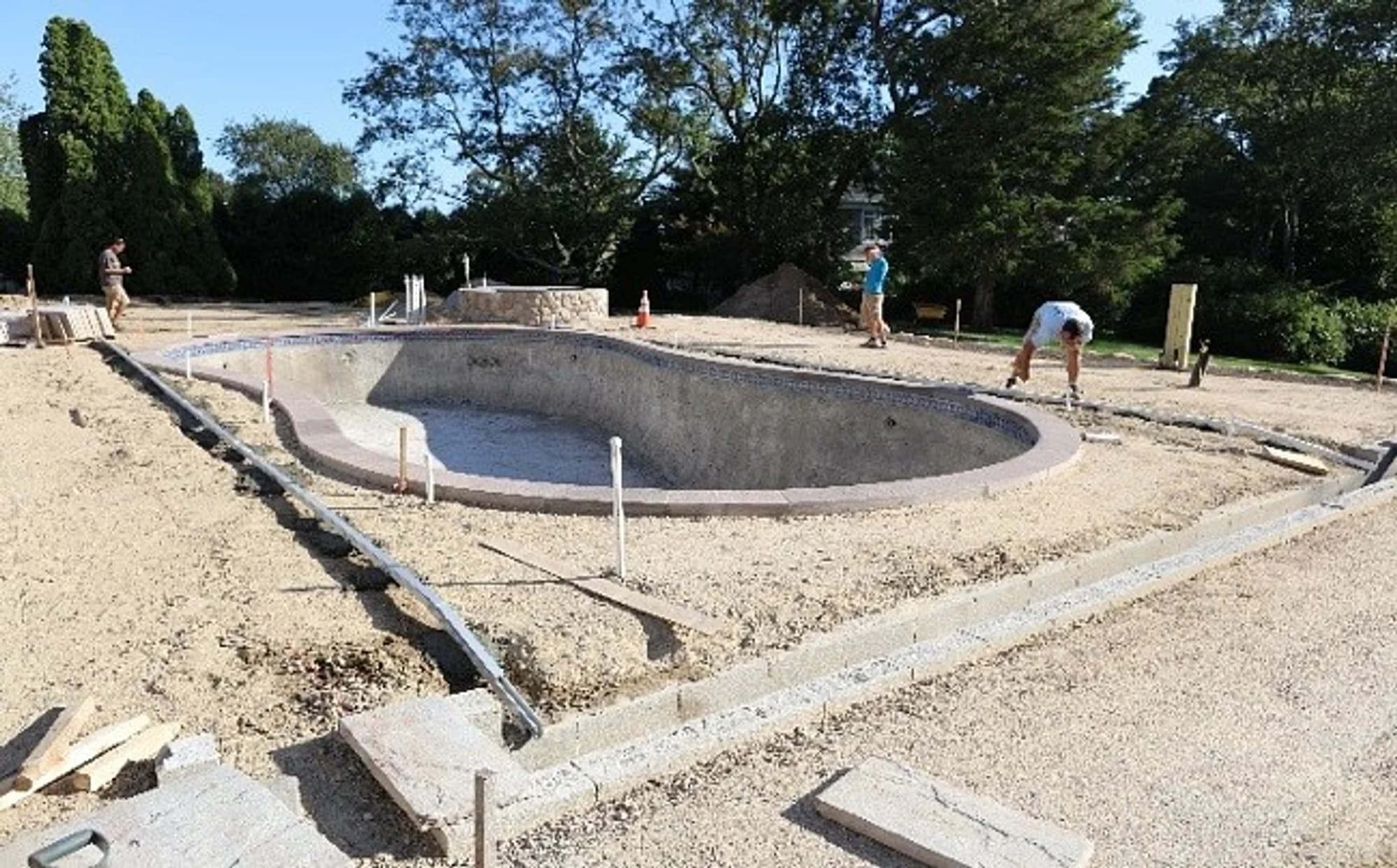 Pool cover installation step 14