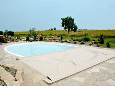 Recessed pool cover system