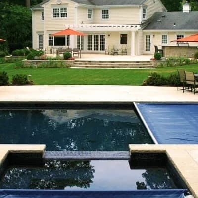 Under Track pool cover system